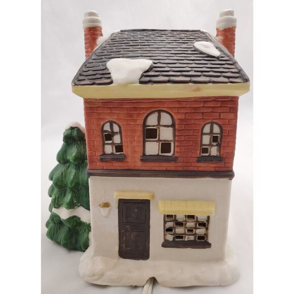 Vtg 1992 Bakery Holiday Expressions Dickens Lighted Christmas Porcelain Village - Picture 5 of 9